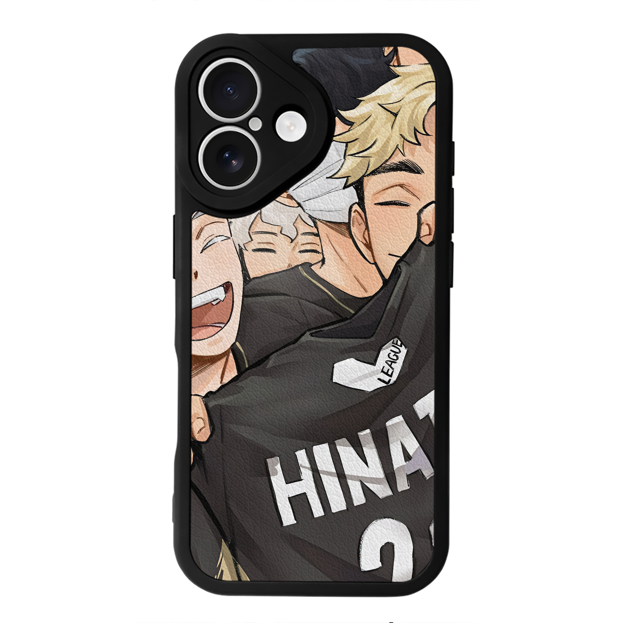 （画像用） ハイキュー!! Haikyu!! 【iPhone 16シリーズ対応】シリコンスマホケース（レザー調） 材質：シリコン